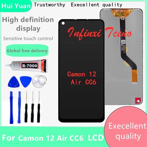 cc6 lcd|For Tecno Camon 12 Air CC6 LCD Display Touch .